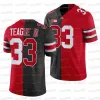 CUSTOM C202 Ohio State Buckeyes 2022 Split Ncaa College Football Jersey Justin Fields Joey Bosa Master Teague Iii Wilson Wade