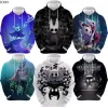 Hollow Knight Cartoon Hoodie Games Moletons para Unissex Youth Sports Hoodies 3D Print Masculino Anime Sudadera Streetwear Tops Primavera Outono Unissex Pulôveres Casuais