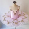 Stage Wear Pink Blue White Ballerina Dress Professional Ballet Tutu Child Kids Performance Clothes Costume Dancewear Outfits Girls
