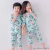 Pyjama Zomer Kinderpyjama Babyjongenskleding Katoenen pyjama Kinder T-shirt + korte broek 2 stuks Cartoon pyjama voor meisjes Jongens Nachtkleding Sets