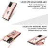 Crossbody läderfodral för Samsung Galaxy S20 S21 FE S23 S22 Plus Note 20 Ultra A52 A52S A53 5G A12 Zipper Wallet Lanyard Cover Magnetic Purse Protective Case