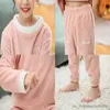 Pajamas Children's Pajamas Set Boys Girls Clothes Autumn Winter Long Sleeve Shirt+Pants 2Pcs Suit Warm Kids Pajamas Homewear