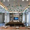 Lampade a sospensione in vetro Firefly post-moderne personalizzate Rreative Duplex Building Soggiorno Lampada a sospensione nella lobby el Restaurant Negoti232v