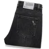 Dżinsy męskie 2024 Spring Jesień mężczyźni młodzież Retro prostota chudy ołówkowe spodnie rozciągają proste bawełniane dżinsowe spodnie 231218