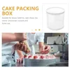 Ta ut containrar Cake Boxes Plastic Carriers Transparent Cover Holder Display 10 Inch