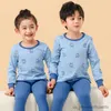 Pijamas criança menino pijamas para 3-14 anos de inverno manga comprida pijamas terno roupas da menina do bebê da criança algodão pijamas crianças dormir pijamas