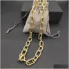 Hanger Kettingen Dy Diamond Heart Hanger Designer Ketting Voor Vrouwen En Mannen In Europa Amerika Paren Retro Madison Chain Gold Part Dhmeh