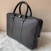 2021 Herrens axelportfölj svart brun läder handväska affärsmän bärbara väskor messenger väskor 3 colo248q