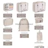 Storage Bags 8Pcs/Set Large Capacity Lage For Packing Cube Clothes Underwear Cosmetic Travel Organizer Bag Toiletries Pouch Homefavor Dh1Am