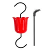 Other Bird Supplies Hummingbird Feeder Trap Hooks With Brushes Multi-Functional Outdoor Storage Rack Anti Leakage Home Ant Moat For Garden