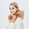 Beanie Skull Caps Winter Warm Fur Hat With Earflap Thicken Cap Hooded Lady Outdoor Windproof Soft Fluffy Beanies for Russian Style 231219
