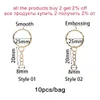 Bag delar Tillbehör 1020 st Silver Color Metal Keychain Ring Split KeyFob Nyckelhållare Rings Kvinnor DIY Partihandel 231219