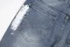 Jeans pour hommes Street Graffiti peint Baggy pour hommes trou effiloché droit Y2k pantalon en denim en détresse Hip Hop pantalon ample surdimensionné 231219