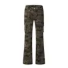 Camo Multi-pocket Overalls Men's Vibe Micro Horn Wide Leg Moped Pants Trend Fashion Camo Pants