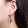 Halsbandörhängen Set 925 Sterling Silver Starfish Star Earring For Woman Wedding Engagement Party Fashion Charm smycken