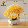 Flores decorativas plantas artificiais planta falsa único bonsai durável pequeno vaso de árvore elegante em miniatura baixa manutenção decorações para casa