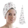 Towel Butterfly Cartoon Africa Elephant White Women Towels Home Bathroom Microfiber Quick Drying Hair For Adults