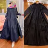 Ethnic Clothing Eid Clothes Casual Long-sleeved Cotton Dress Abaya Dubai Turkey Islam Kaftan Arab Women Europe Muslim Fashion