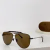 Nouveau design de mode lunettes de soleil pilote 1018 double pont cadre en métal style simple et populaire polyvalent extérieur UV400 lunettes de protection