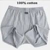 Underpants 100% algodão homens pijama shorts verão sólido cintura elástica calças curtas casuais respirável 3d virilha bottoms sleepwear pijama hombreL231218