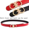 Designer white Belts Women Strap High Quality Genuine Leather Famous Brand ladies' Belt For Jeans Skirt Girls Red Pin Buckle253Y