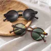 Okulary przeciwsłoneczne okrągłe okrągłe okulary przeciwsłoneczne dla kobiet projektant marki vintage małe okulary przeciwsłoneczne Modne okulary koreański UV400L231219