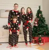 Abiti Abiti coordinati per la famiglia Pigiami natalizi Set Arrivi Albero di Natale Stampa di cervi di Babbo Natale Pjs per bambini Tuta per bambini Vestiti per cani 221121