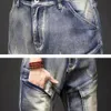 Jeans da uomo vintage punk da uomo taglie forti 40 44 pantaloni denim moda streetwear pantaloni cargo pantaloni maschili 231218