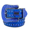 Women Rhinestone Belt Bb Simon Silver Shiny Diamond Crystal Ladies Waist Belt for Jeans249j