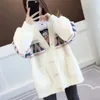 Womens Sweaters Mink Knit Jumper Sweater Oversized Knitted Cardigan Korean Loose Lazy Top Button Pink Warm Soft Jacket 231219