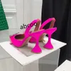 Designer sandaler amina muaddi klänningskor satin spetsiga slingbacks bowtie pumpar kristallsunflower hög klackade sko10cm kvinnor lyx parti bröllop