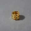 Bandringe Vintage Byzanz Stil Bunter Halbedelstein CZ Fingerring für Frauen Griechenland Designer Handgehämmerter feiner Schmuck 231218