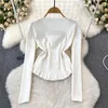 Women's Sweaters Korean Fashion Cute Sweater Women 2D Floral Knitted Long Sleeve O-neck Female Elegant Ladies Autumn Pullovers Dropship