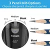 Pencil Sharpeners Tenwin Electric Auto Sharpener Safe Student Helical Steel Blade for Artists Kids Adults Colored Pencils 231219