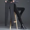 Women's Pants Winter Fashion Lamb Cashmere Leggings Office-lady Cotton Velvet Thickened Warm Long Women Casual Soft Trousers 29636