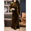 Abiti casual atmosfera dignitosa 2023 Velvet cinese in stile retrò elegante abito Cheongsam migliorato Son Delimmia