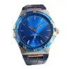 Top Luxury Men's Watch Quartz Omegwatches Constellation's Fifth Generation sea horse Series Belt Steel Fully Automatic Butterfly Blue Balloon