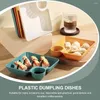 Serviessets 4 stuks Dipbak Pp Snackbord Fruitschaal Serveerborden Plastic Dumpling Gerechten