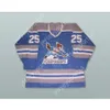 Anpassad Aki Berg 25 Edmonton Roadrunners Light Blue Hockey Jersey New Top Stitched S-M-L-XL-XXL-3XL-4XL-5XL-6XL