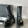 أحذية Super Stiletto Zipper Women Half Boots Open Tee Peepable Cool Frosted Flock Boots Boots Clows العديد