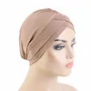 Этническая одежда, женская однотонная эластичная шапка, арабская шапка с запахом волос, мусульманская, исламская, мягкая, уютная, химиотерапия