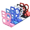 Decorative Objects Figurines Shaped Metal Bookends Support Holder Desk Stands For Books School Stationery Office Accessories Drop 231219