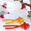 Outdoor Gadgets Practical Snowball Making Clip Comfortable Grip Novelty 4 Balls Snowball Clip Multicolor Play Snow Toy for Yard 231218