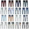 Tears amari Gestapelde amirl amirlies Heren am Pant amis imiri Denim amiiri Heren Paarse Jeans Jeans Designer Bay r Jeans Europees Voor Jean Hombre Herenbroeken Broeken B 8AMF