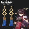 Brincos de Cosplay de Chandelier Genshin Brincos de cosplay Zhongli qiqi Tartaglia Kaeya Alberch CLIP DE EARRAÇÃO EAR CLIP DE CLIP DE FASE APSES DE JOIXASL231219