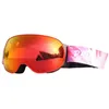 Grandes óculos de esqui camadas duplas uv400 anti-nevoeiro máscara de esqui óculos de esqui das mulheres dos homens neve snowboard engrenagem esporte óculos acessórios 231220