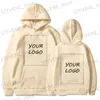 Men's Hoodies Sweatshirts Custom Hoodies Diy Text Couple Friends Family Design Image Print Clothing Sports Leisure Harajuku Sweater Size M-4XL T231220