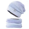 Beralar Özel Erkekler ve Kadınlar Açık Kış Oyunu Sıcak Polar Boyun Gaiter Eşarp Örgü Beanie Şapkalar 2 PCS Set