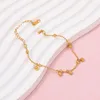 Länk armband joolim smycken grossist high end pvd tarnish gratis permanent charm små pärlor kulhänge rostfritt stål armband för