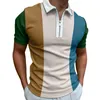 Мужские футболки, повседневная модная рубашка с 3D-принтом и воротником-поло с лацканами и принтом